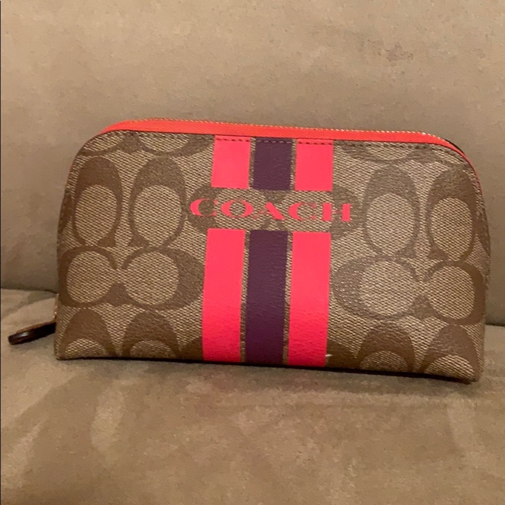 BEAUTIFUL COACH designer makeup bag